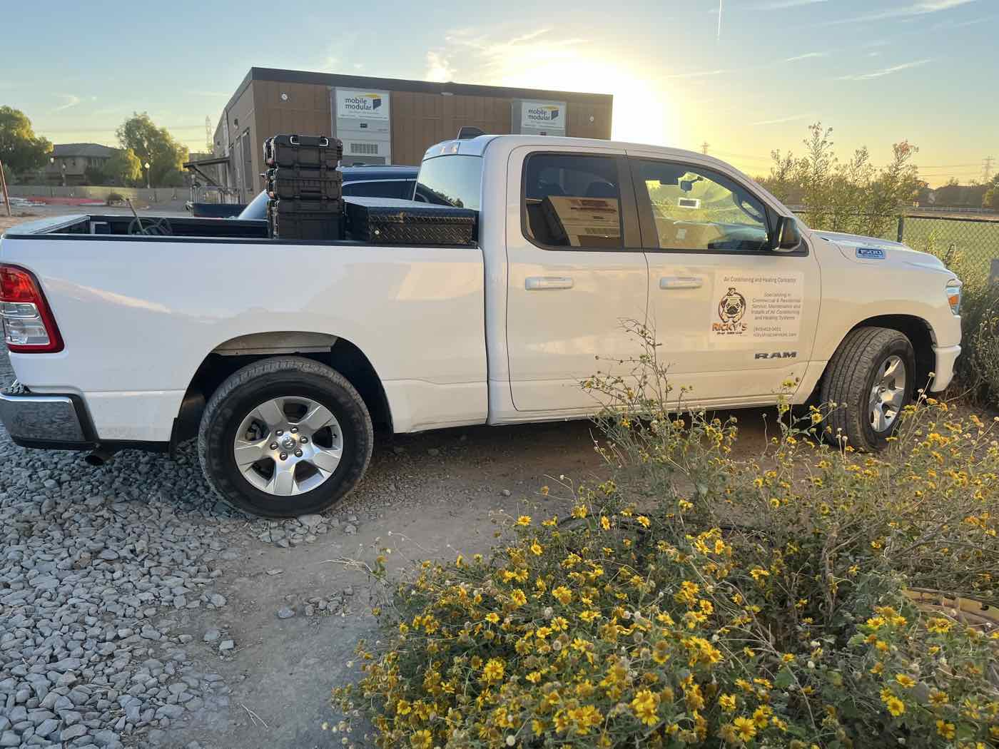 Ricky's HVAC work truck